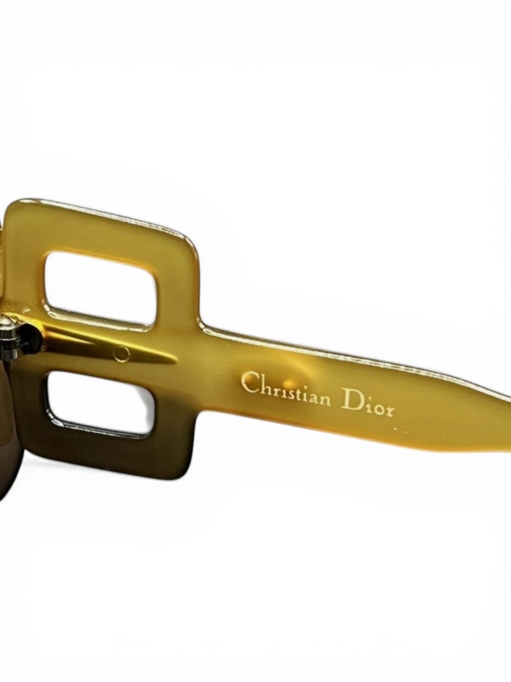 Vintage 1970s Christian Dior 737 Honey Optyl Sunglasses – RARE Oversized - Picture 6 of 7